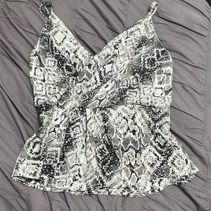 Snakeskin Tank Blouse